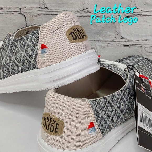 'HEY DUDE' WENDY BOHO EMBROIDERY RED CAP LACE SHOES - Picture 9 of 16